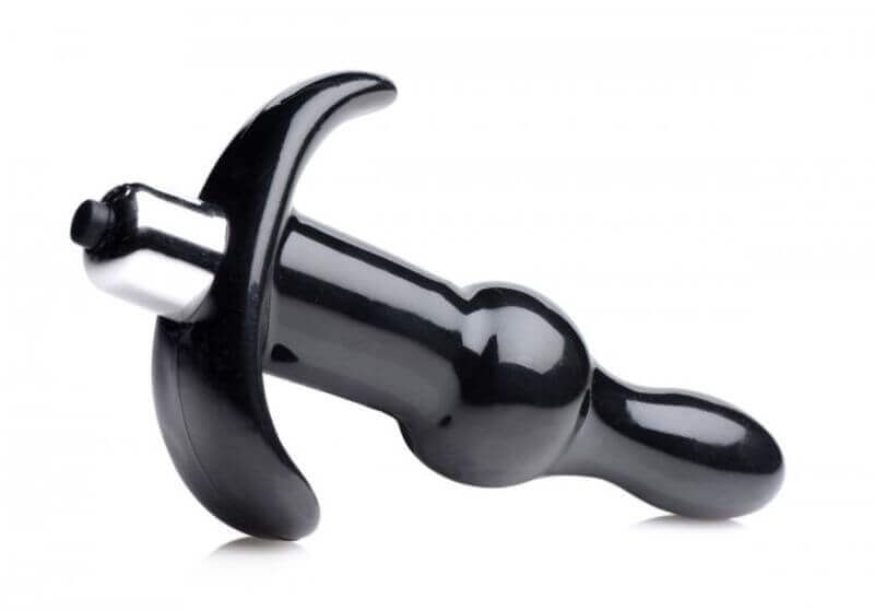 Frisky Bumpy - golyós anál vibrátor (fekete) Dildó, vibrátor, butt-plug kép