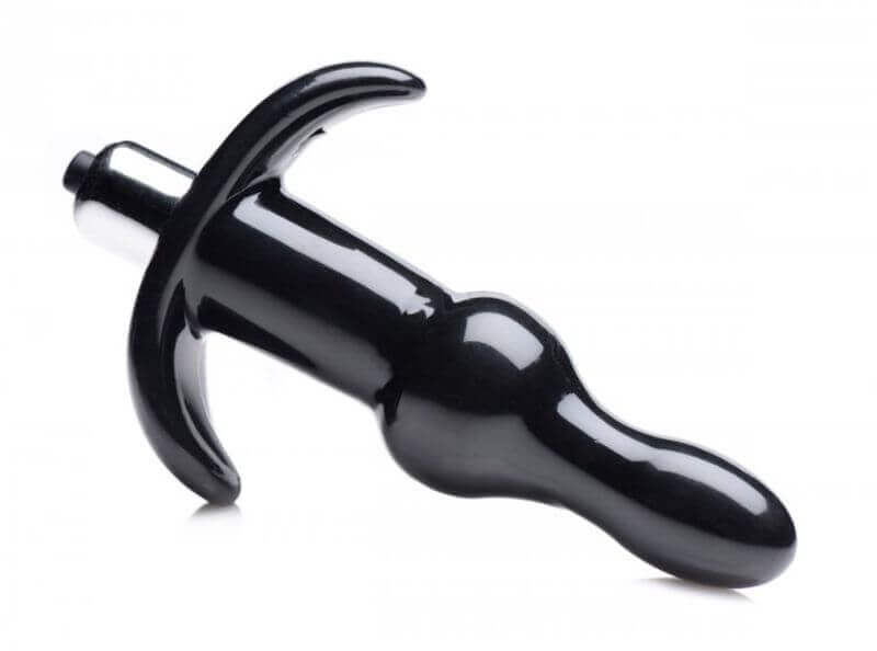Frisky Bumpy - golyós anál vibrátor (fekete) Dildó, vibrátor, butt-plug kép