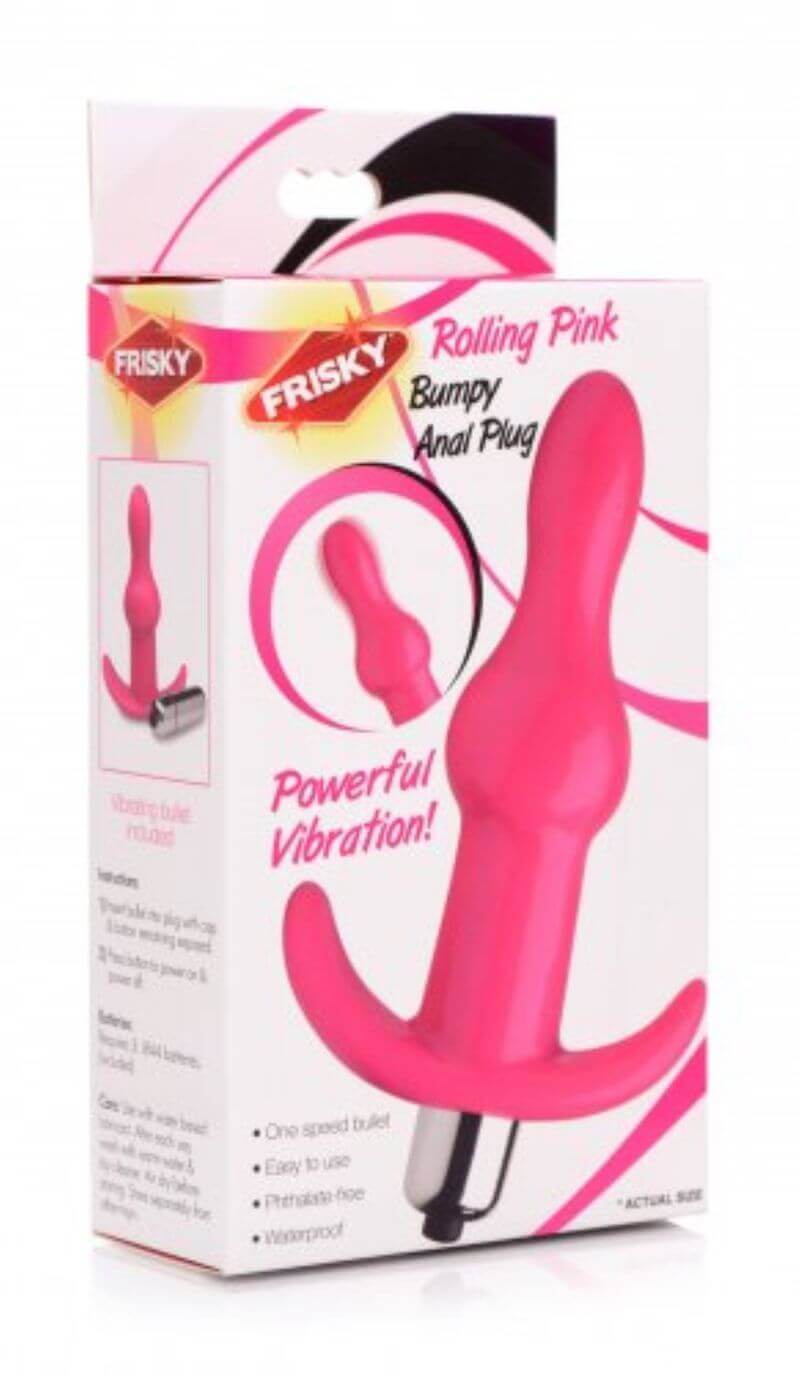 Frisky Bumpy - golyós anál vibrátor (pink) kép