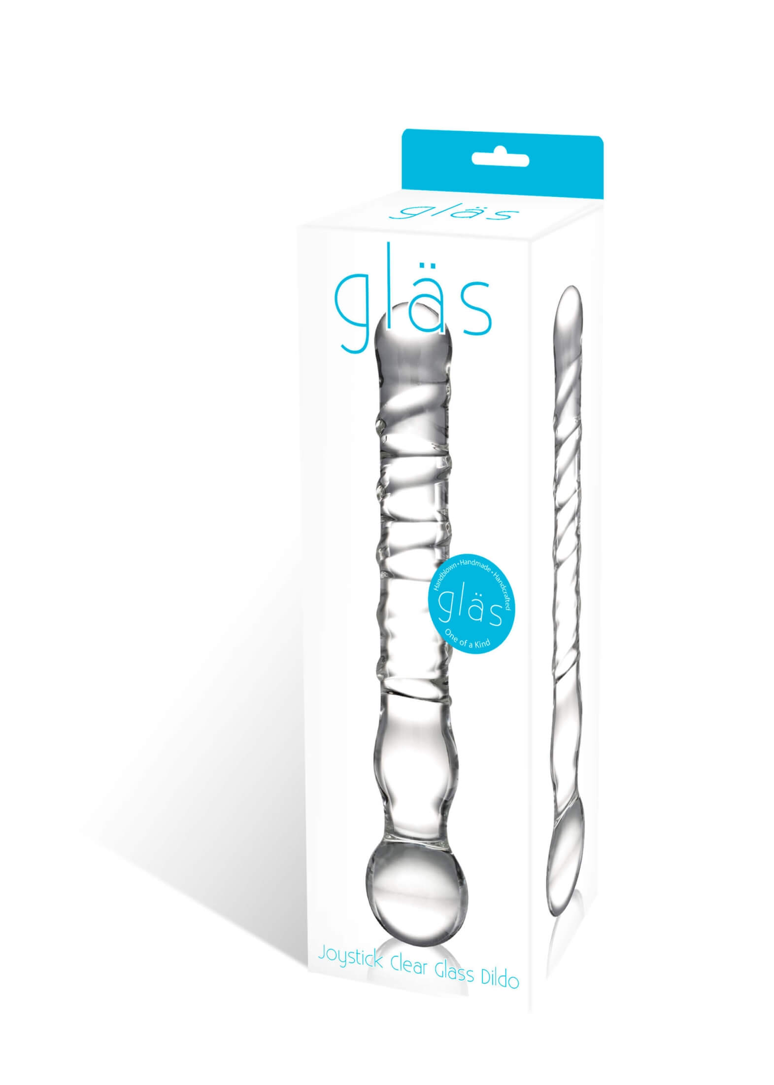 GLAS - kétvégű, üveg dildó (áttetsző) kép