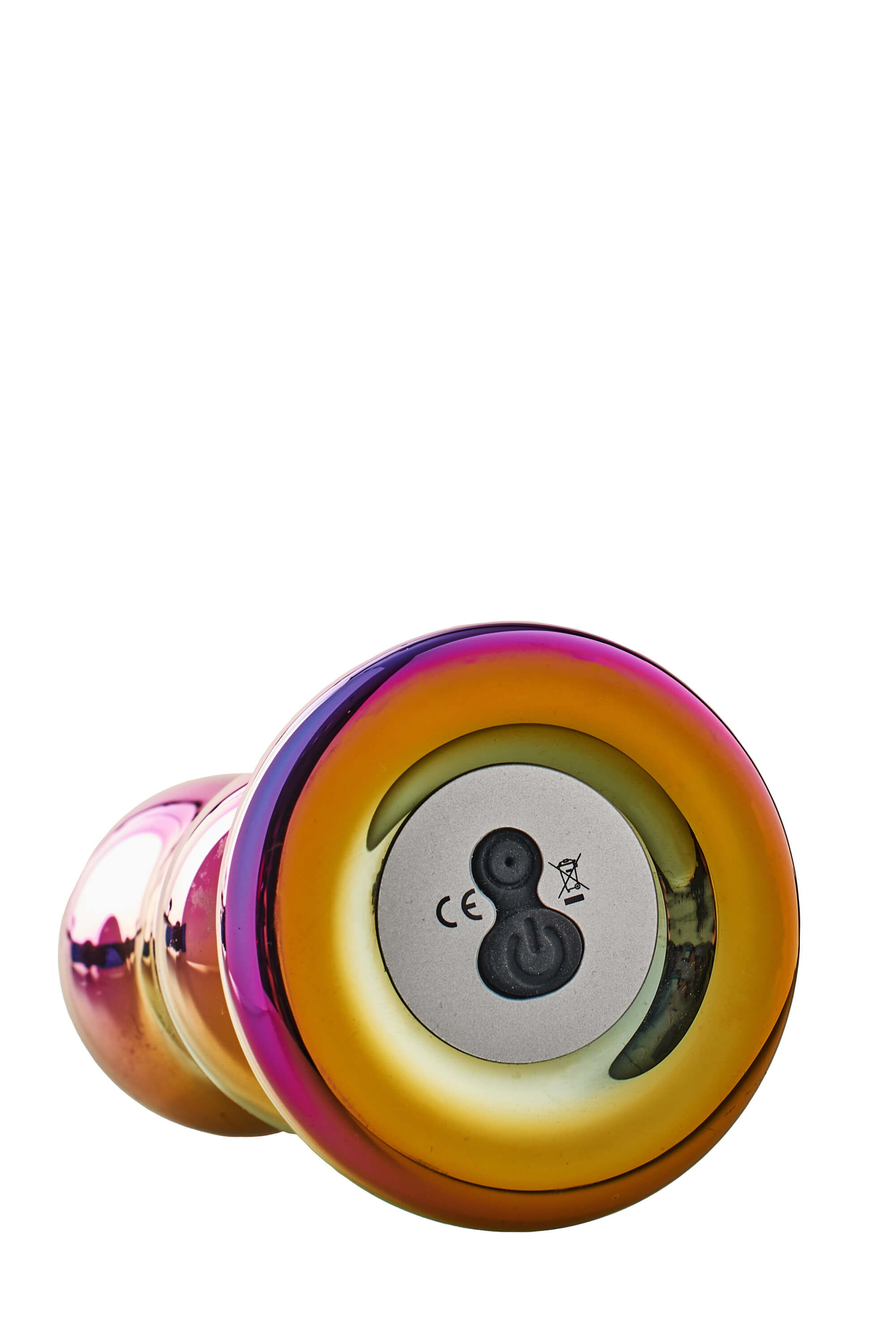 Glamour Glass - hullámos, rádiós, üveg anál vibrátor (színes) Dildó, vibrátor, butt-plug kép