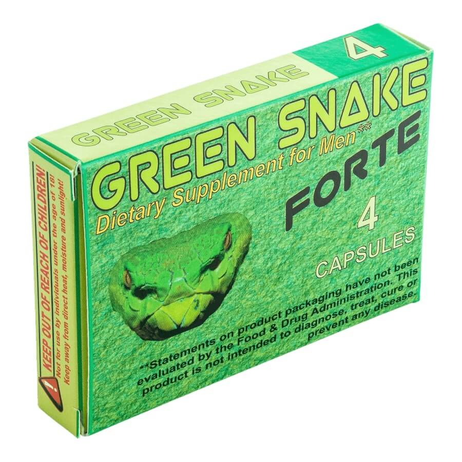 Green Snake Forte - étrendkiegészítő kapszula férfiaknak (4 db) kép