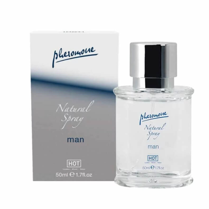 HOT Natural - feromon spray férfiaknak (50 ml) Pheromon, parfüm, vágykeltő kép