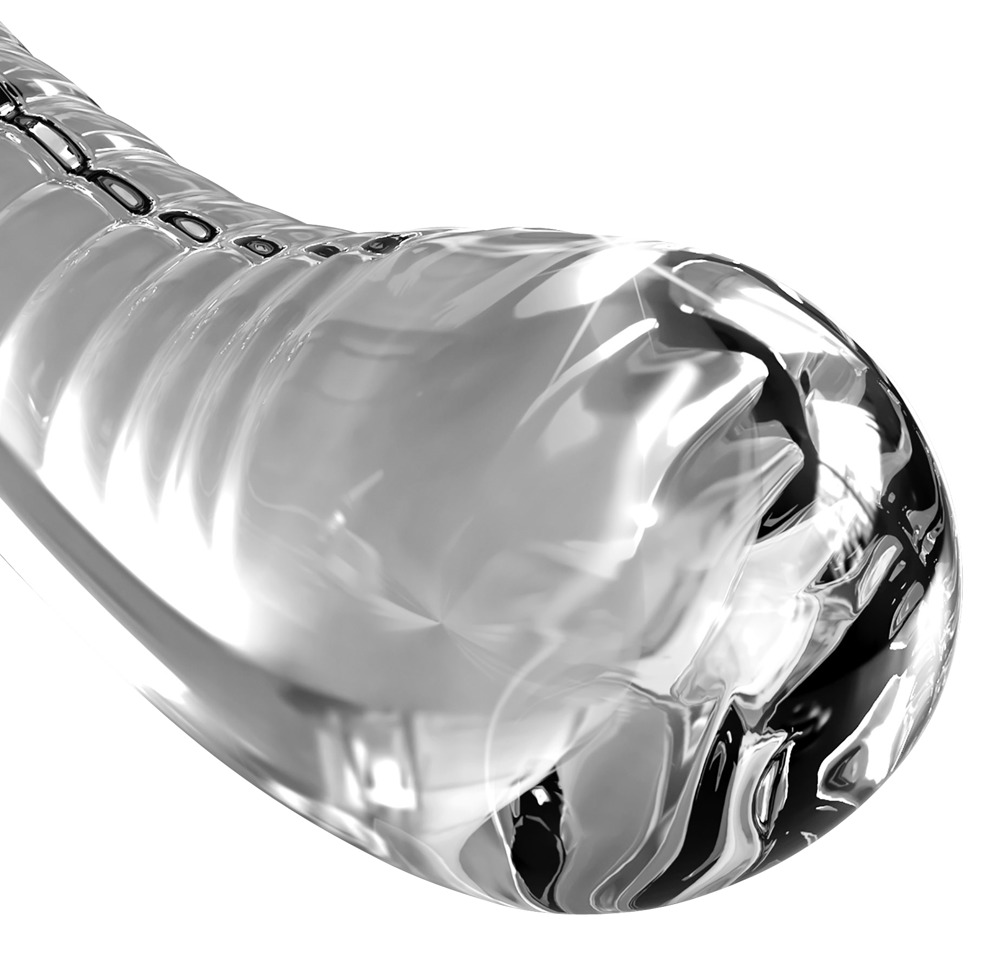 Icicles No. 88 - G+P-pont üveg dildó (áttetsző) Dildók (nem rezgő) kép