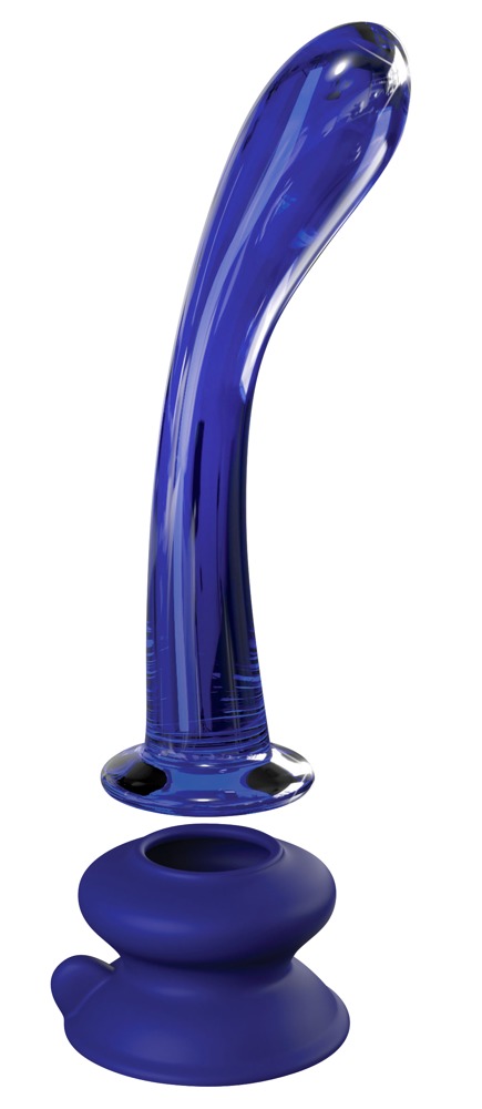 Icicles No. 89 - G+P-pont üveg dildó (kék) Dildók (nem rezgő) kép