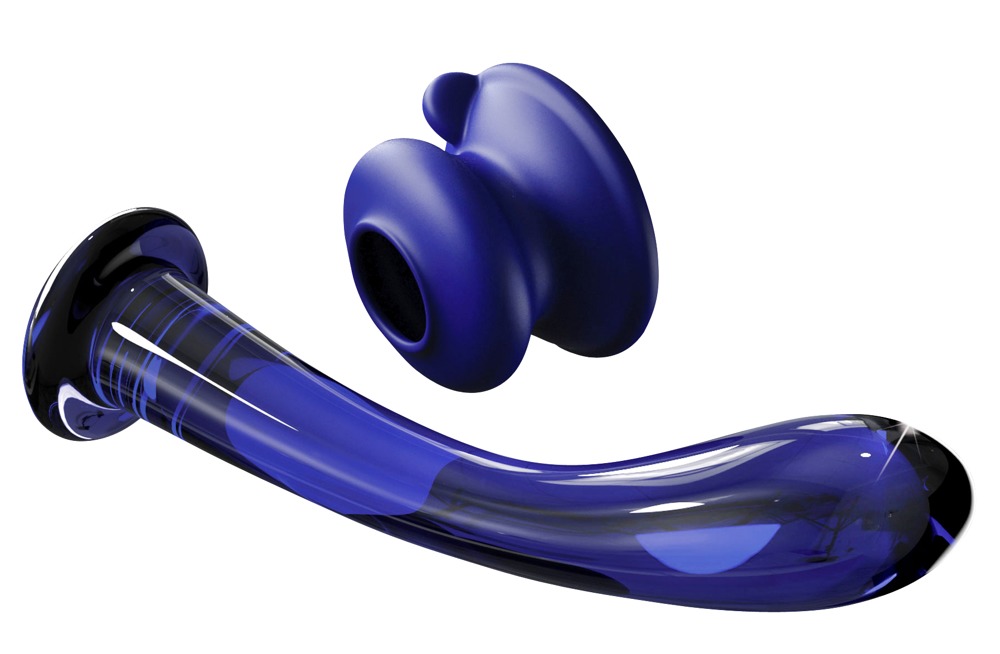 Icicles No. 89 - G+P-pont üveg dildó (kék) Dildók (nem rezgő) kép