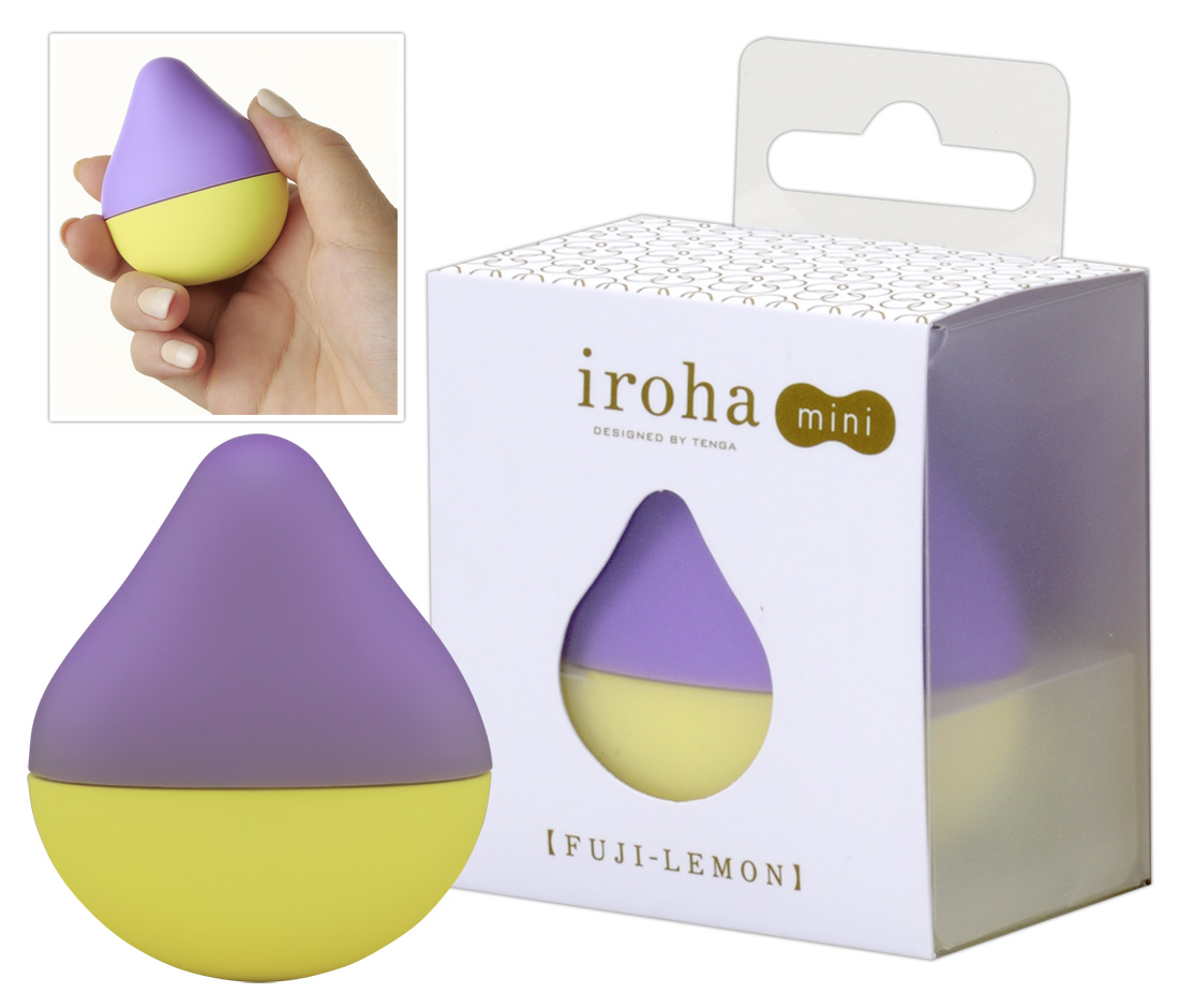 Iroha mini - picurka vibrátor (lila/sárga) kép