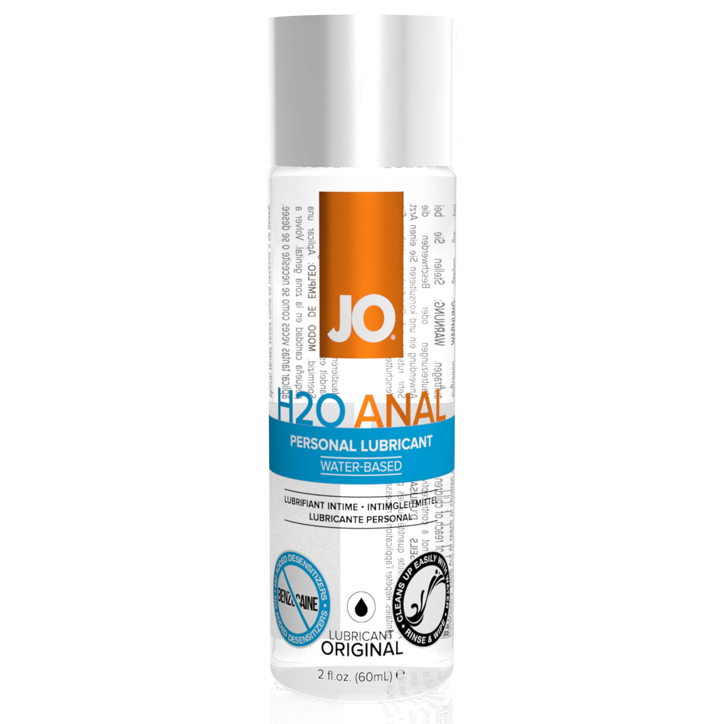 JO H2O ANAL - vízbázisús síkosító (60 ml) Síkosítók, higiénia, ápolószerek kép