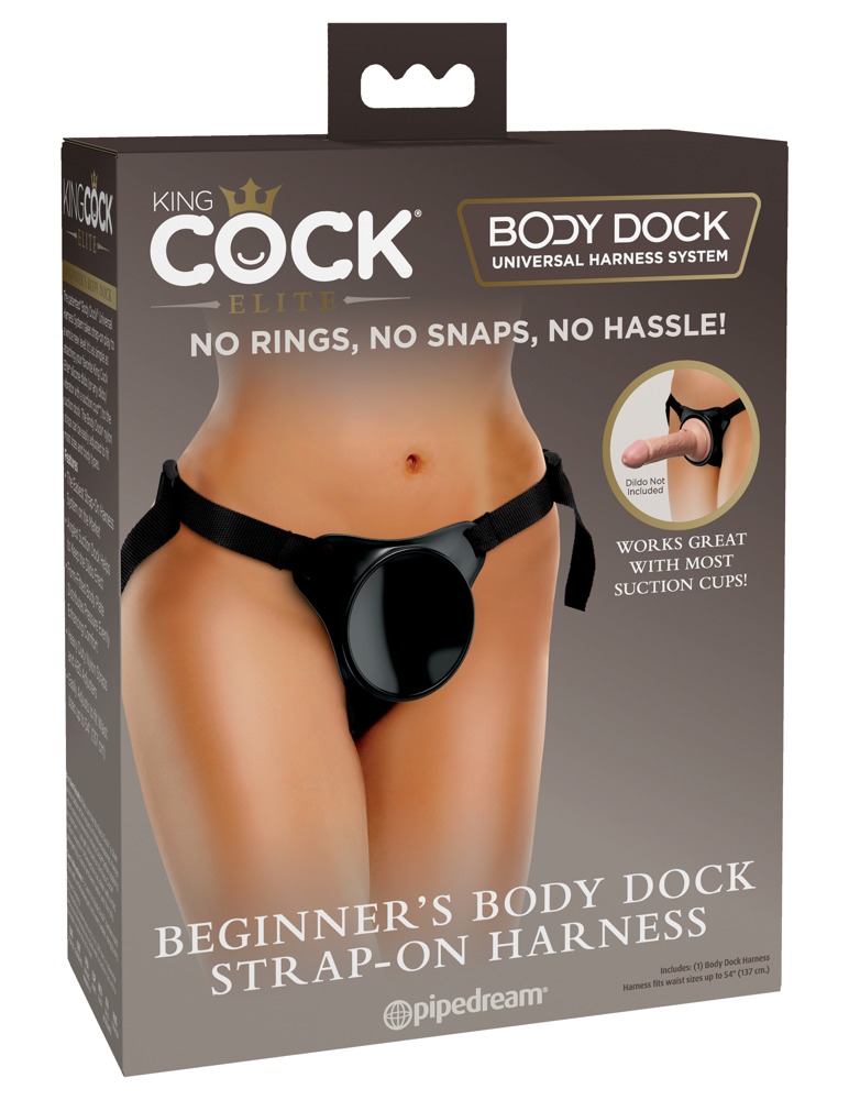 King Cock Elite Beginner's Body Dock - felcsatolható alsó (fekete) kép