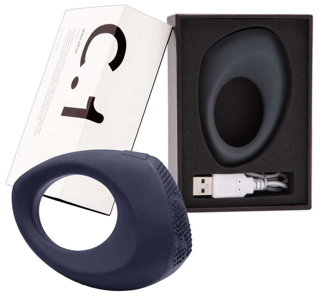 LAID C.1 - USB-s szilikon ujj vibrátor (fekete) kép