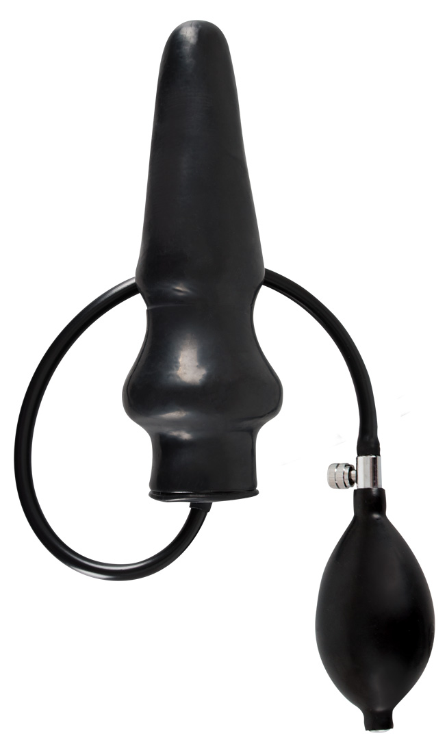 LATEX - felpumpálható análkúp (fekete) Szerelemballonok kép