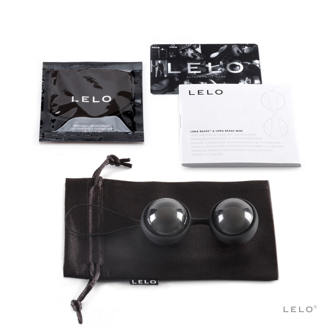 LELO Luna Noir- variálható kéjgolyók Kéjgolyók, tojás vibrátorok kép