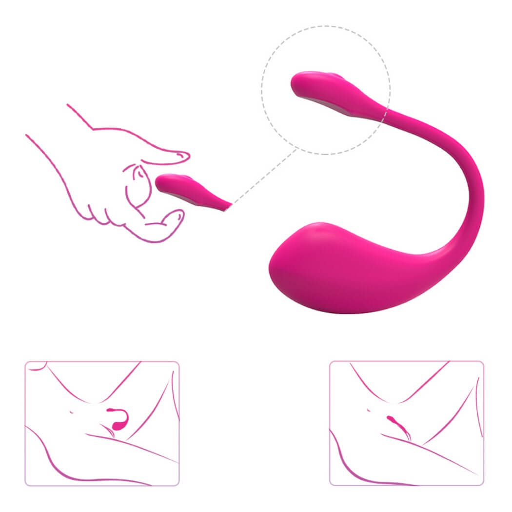 LOVENSE Lush 2 - újratölthető okos vibrotojás (pink) Vibrátorok (rezgő vibrátor) kép