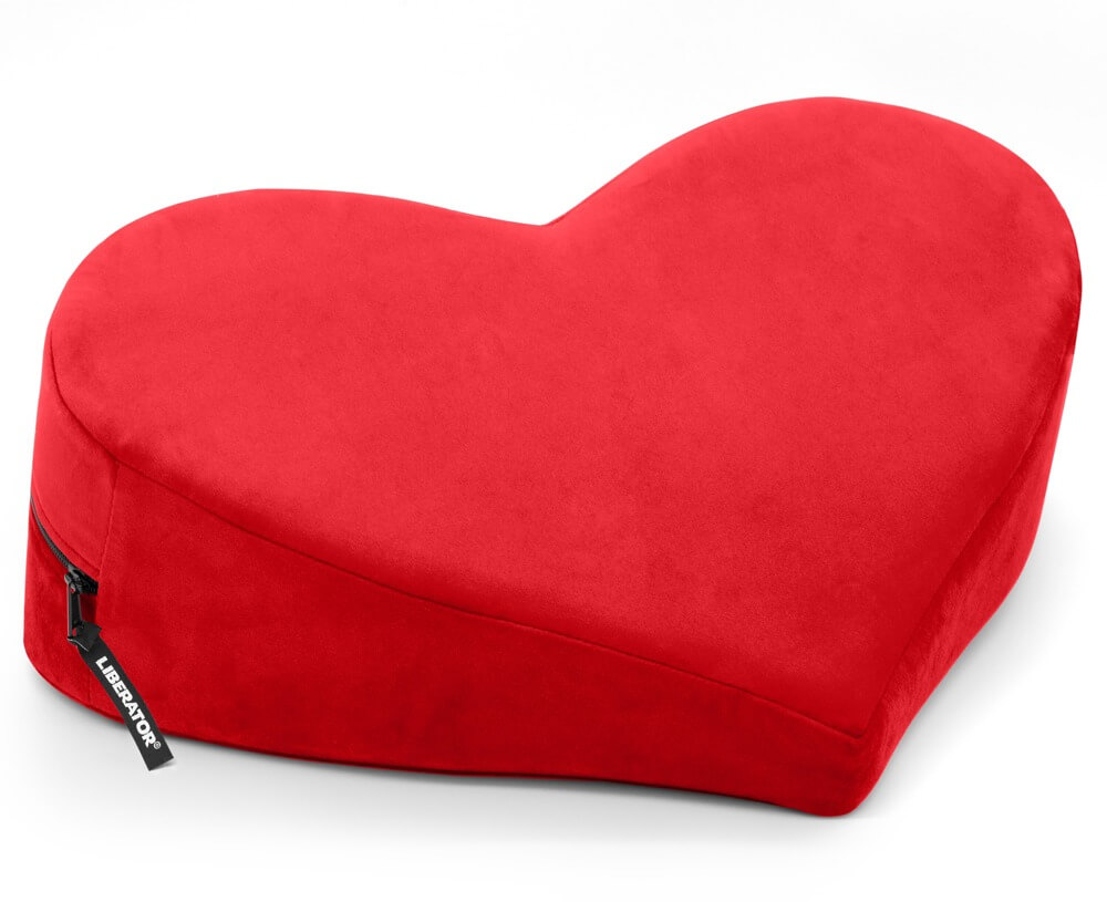 Liberator Heart Wedge - szív alakú szexpárna (piros) kép