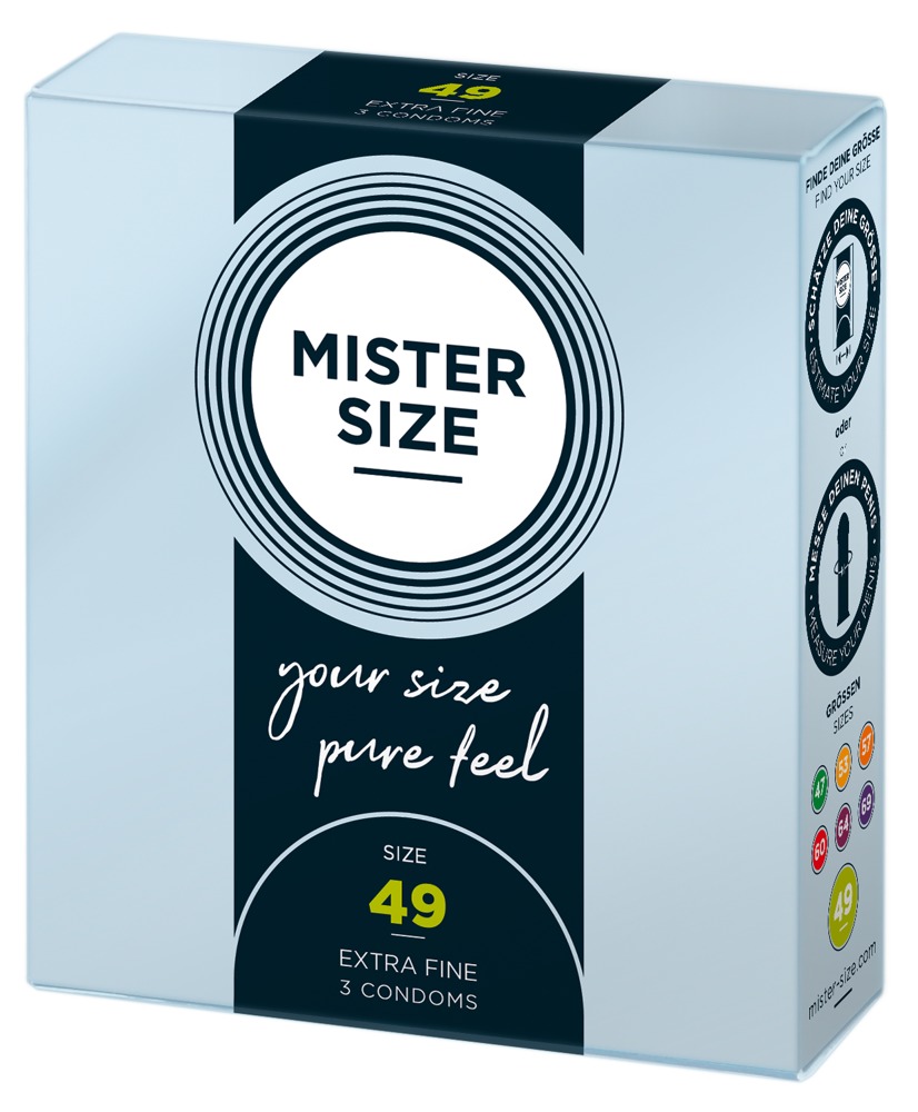 Mister Size vékony óvszer - 49mm (3 db) kép