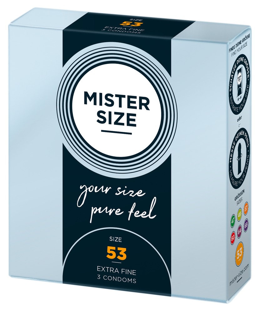 Mister Size vékony óvszer - 53mm (3 db) kép