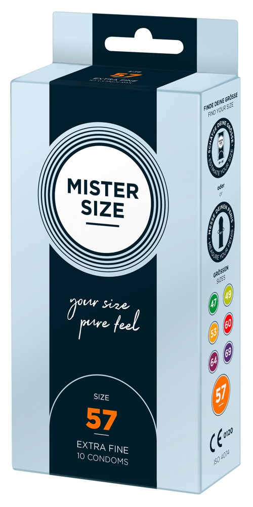 Mister Size vékony óvszer - 57mm (10 db) kép