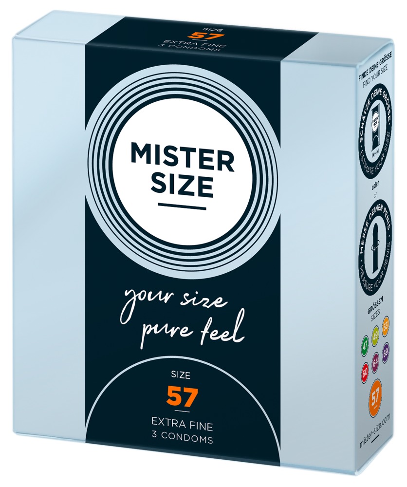 Mister Size vékony óvszer - 57mm (3 db) kép