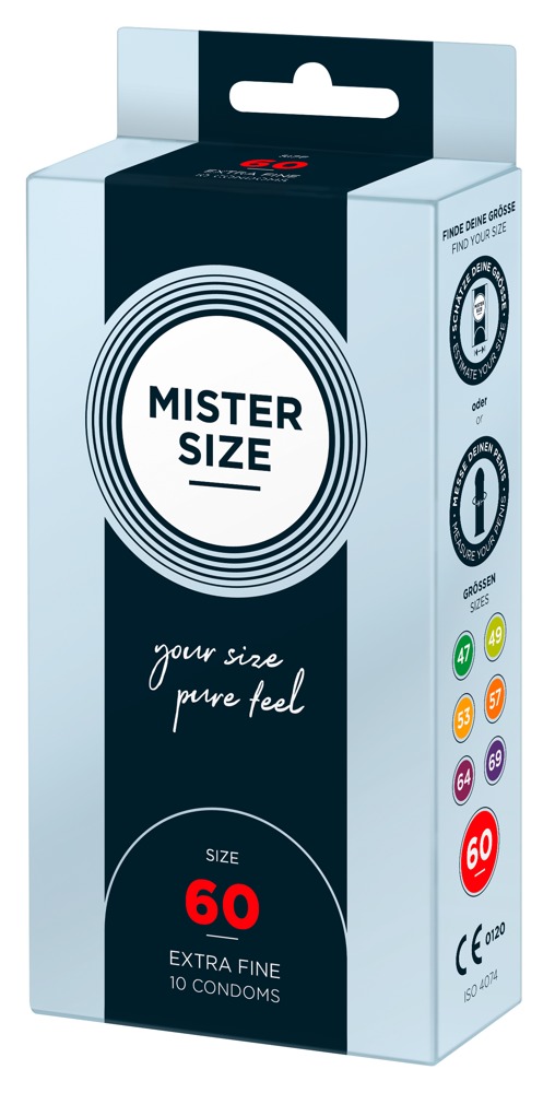 Mister Size vékony óvszer - 60mm (10 db) kép