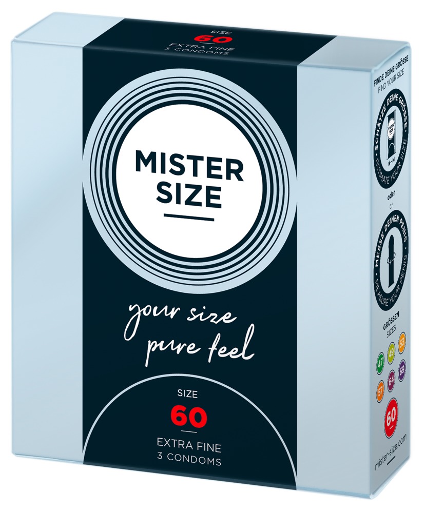Mister Size vékony óvszer - 60mm (3 db) kép