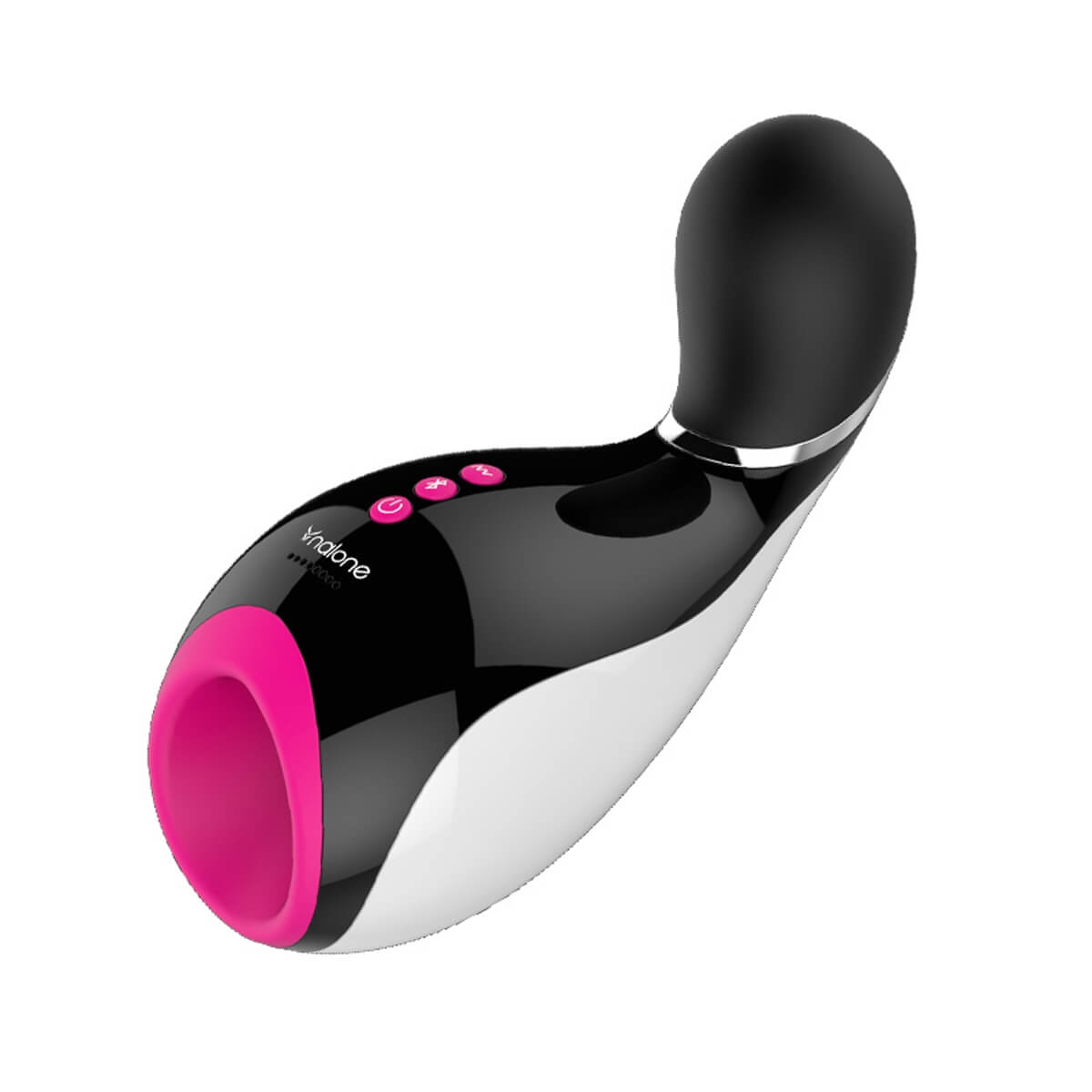 Nalone Oxxy - okos vibráló kényeztető ajkak (fekete-pink-fehér) Ajkak, szájak kép
