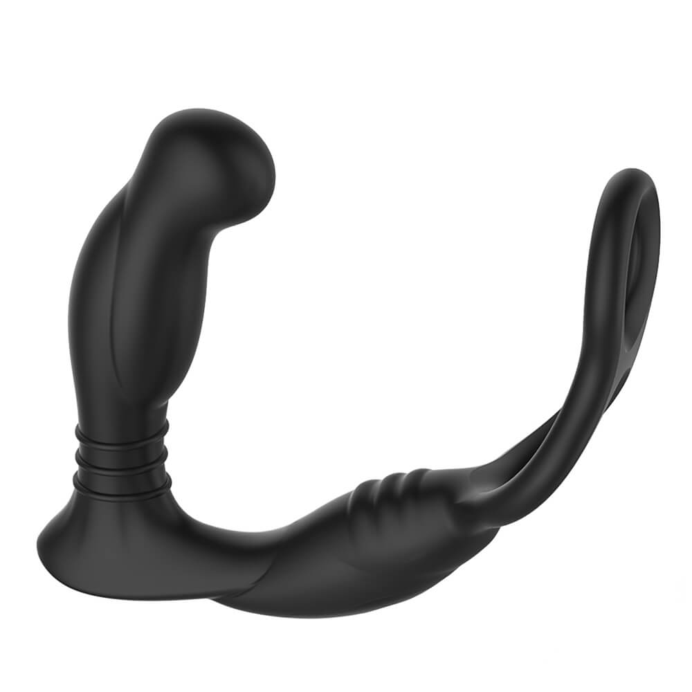 Nexus Simul8 - akkus vibrációs péniszgyűrű anál dildóval (fekete)  kép