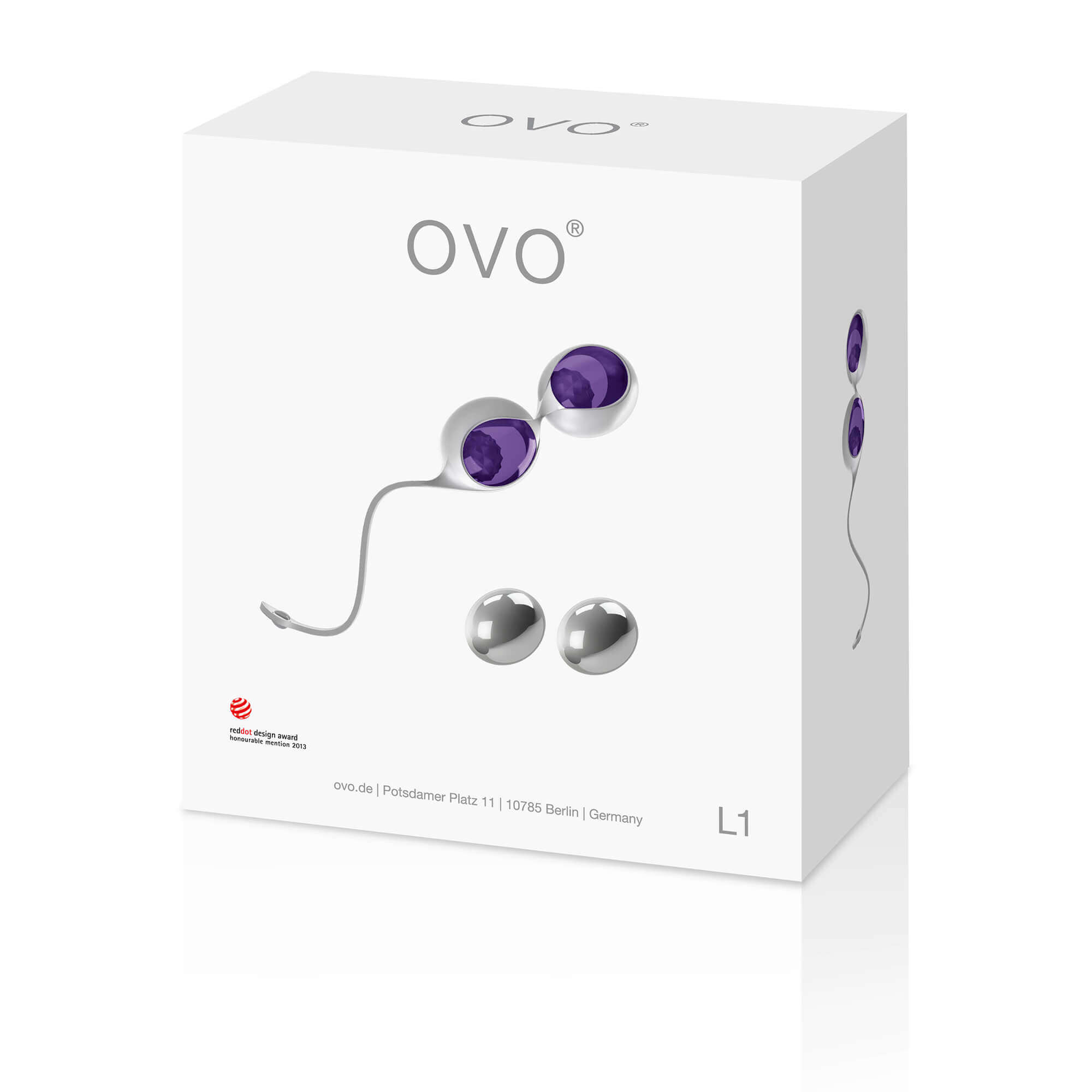 OVO L1 - variálható gésagolyó szett (lila) Kéjgolyók, tojás vibrátorok kép