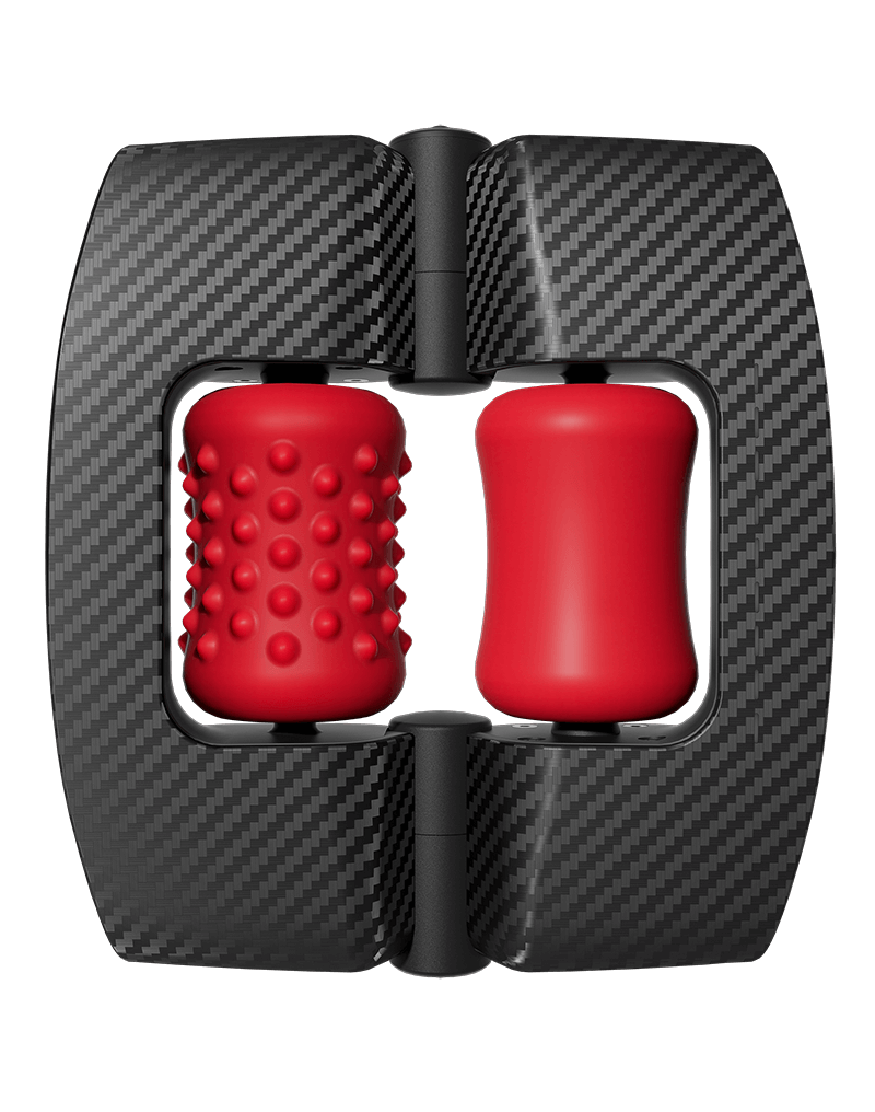 Orctan - akkus pénisz masszázsgép (fekete-piros) kép