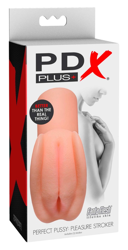 PDX Pleasure Stroker - élethű műpunci maszturbátor (natúr) kép