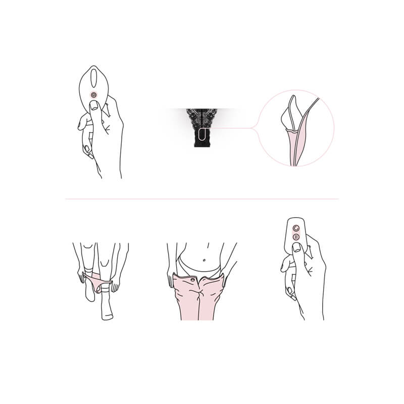 Pantyrebel - akkus, rádiós vibrációs tanga (fekete) Klitorisz izgatók kép