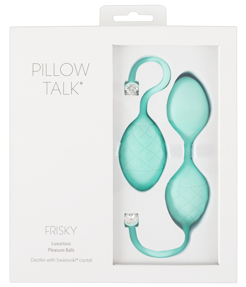 Pillow Talk Frisky - 2 részes gésagolyó szett (türkiz) kép