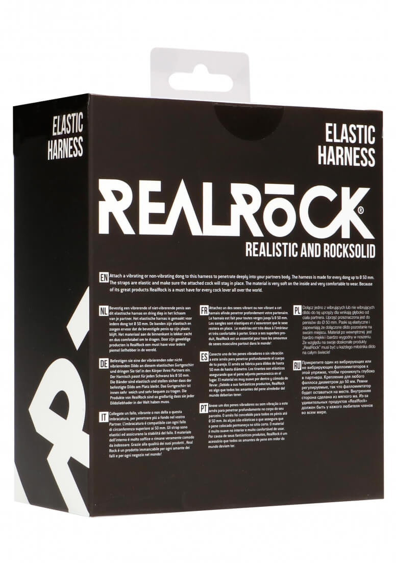 REALROCK Elastic - Univerzális alsó, felcsatolható termékekhez (fekete) Felcsatolható péniszek kép