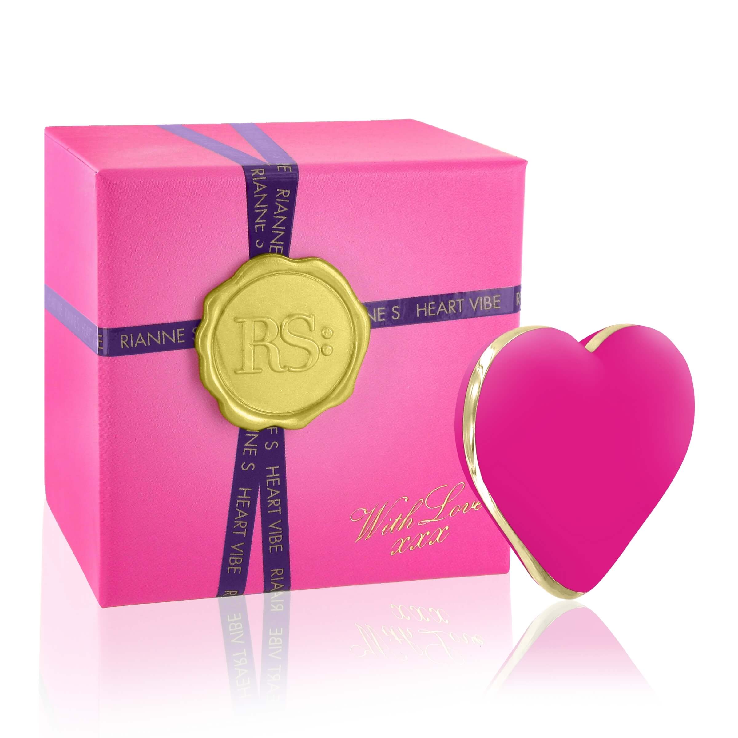 RS Icons Heart - akkus csikló vibrátor (pink) kép