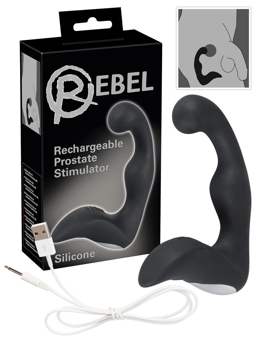 Rebel - akkus prosztata vibrátor (fekete) kép
