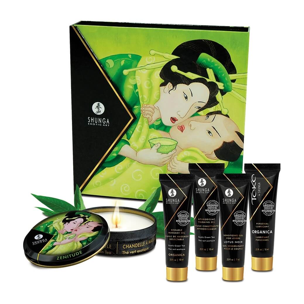 SHUNGA Geisha - síkosító, masszázsolaj és gyertya szett (5) - kép