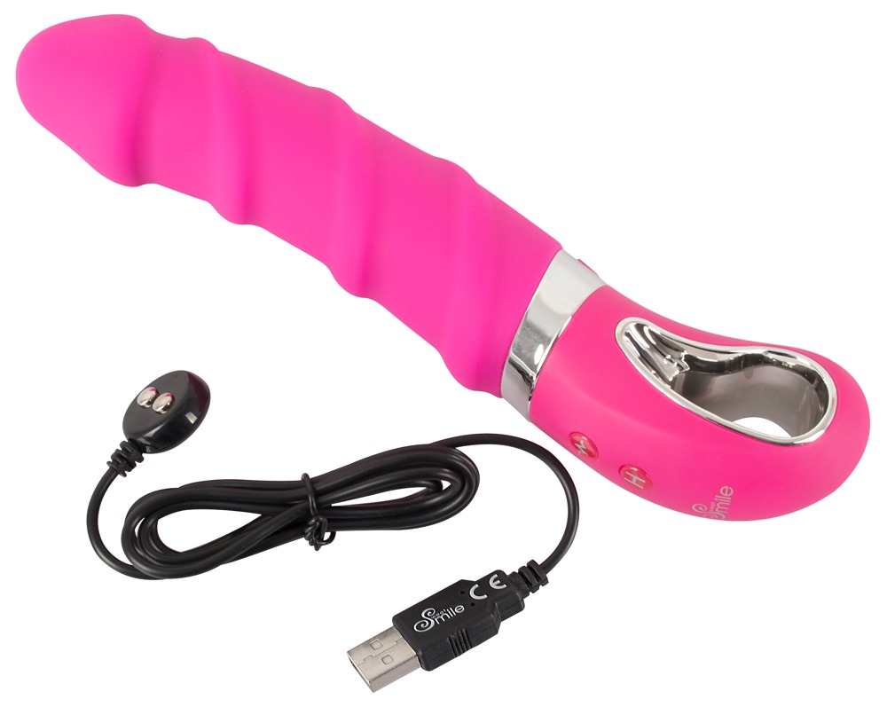 SMILE Soft - akkus, melegítős vibrátor (pink) Vibrátorok (rezgő vibrátor) kép
