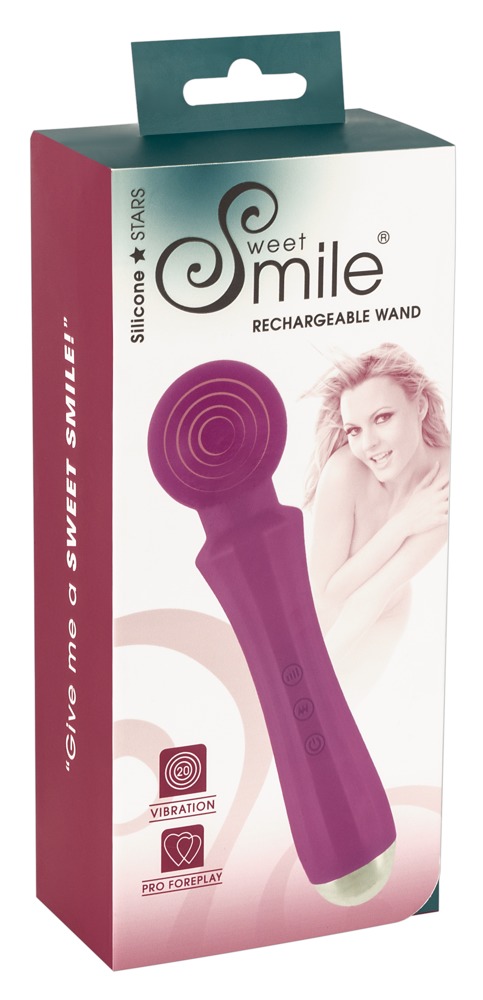 SMILE - akkus, masszírozó vibrátor (lila) Vibrátorok (rezgő vibrátor) kép