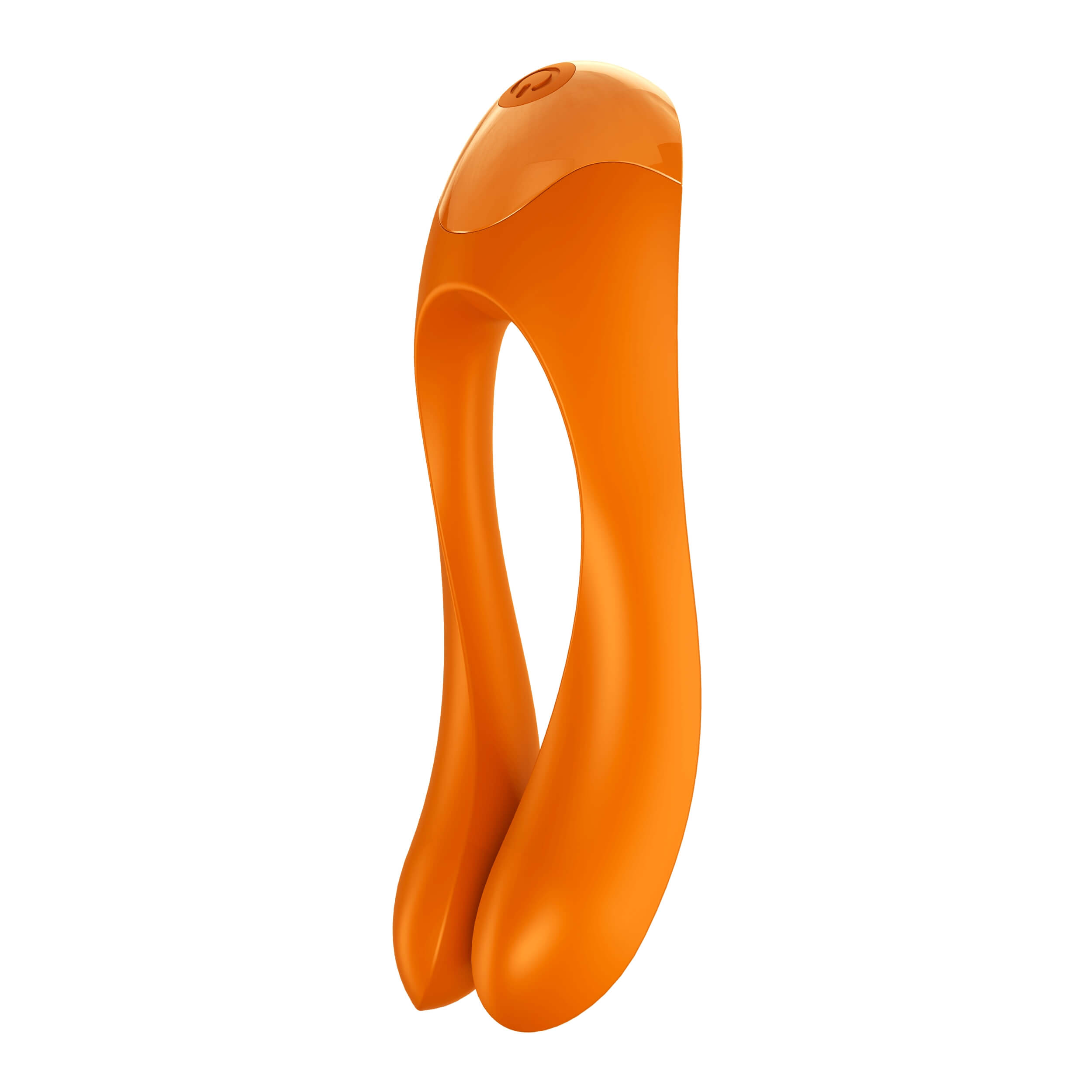 Satisfyer Candy Cane - akkus, vízálló kétágú vibrátor (narancs) Vibrátorok (rezgő vibrátor) kép