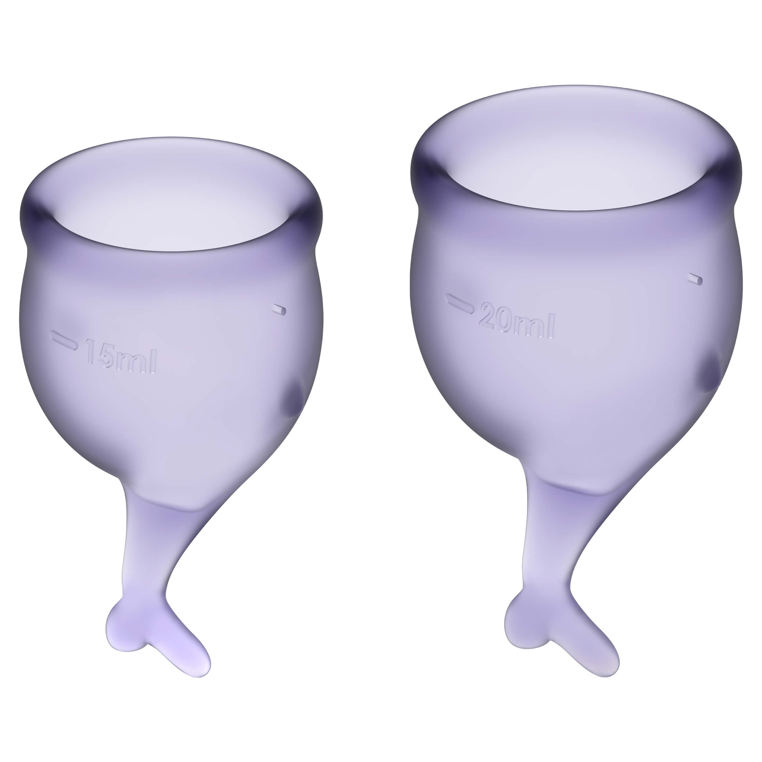 Satisfyer Cup - farkincás menstruációs kehely szett (lila) - 2 db kép