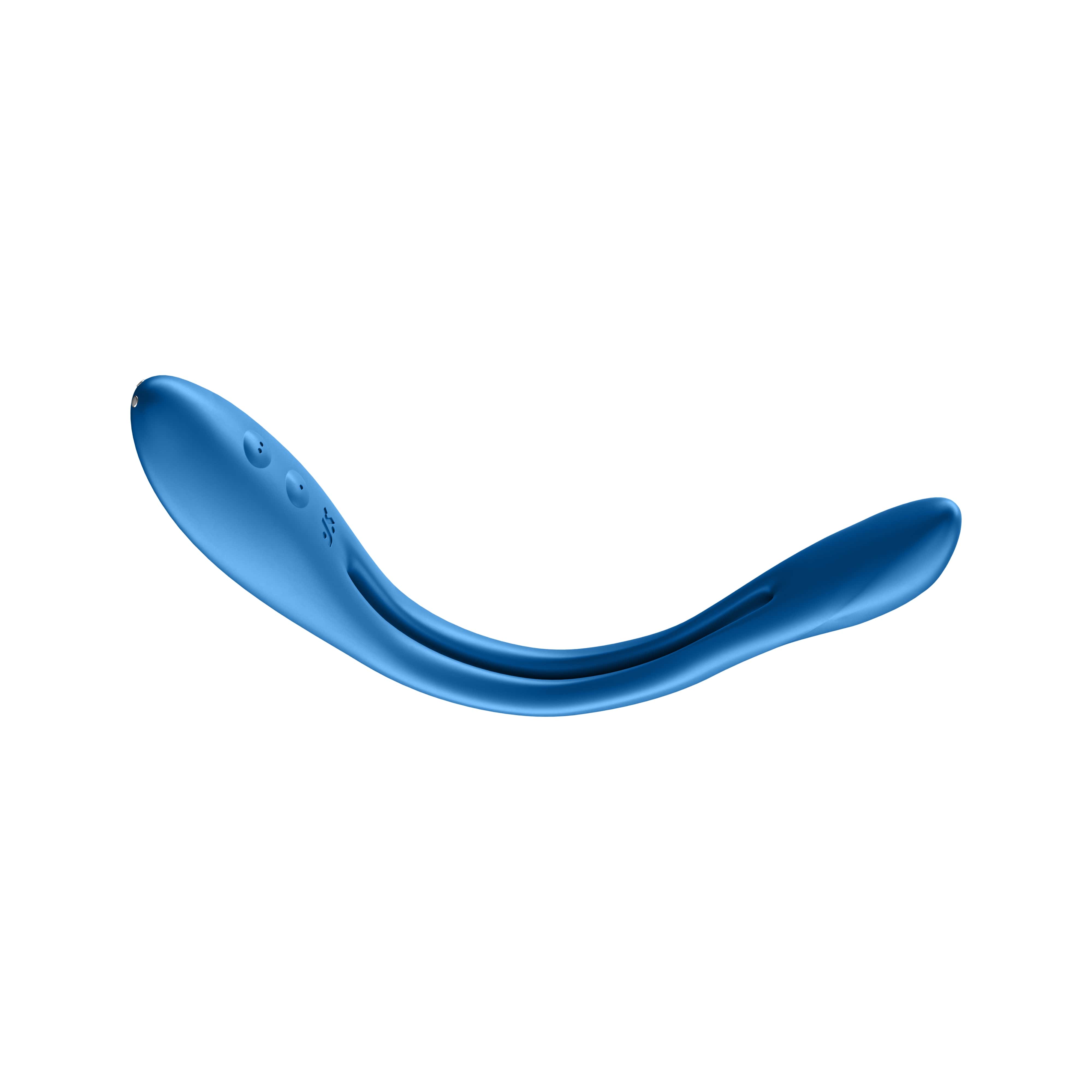 Satisfyer Elastic Game - akkus, flexibilis párvibrátor (kék) Vibrátorok (rezgő vibrátor) kép