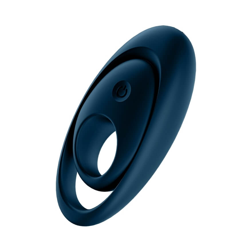 Satisfyer Glorious Duo - akkus, vízálló péniszgyűrű (kék) Péniszgyűrű, heregyűrű kép