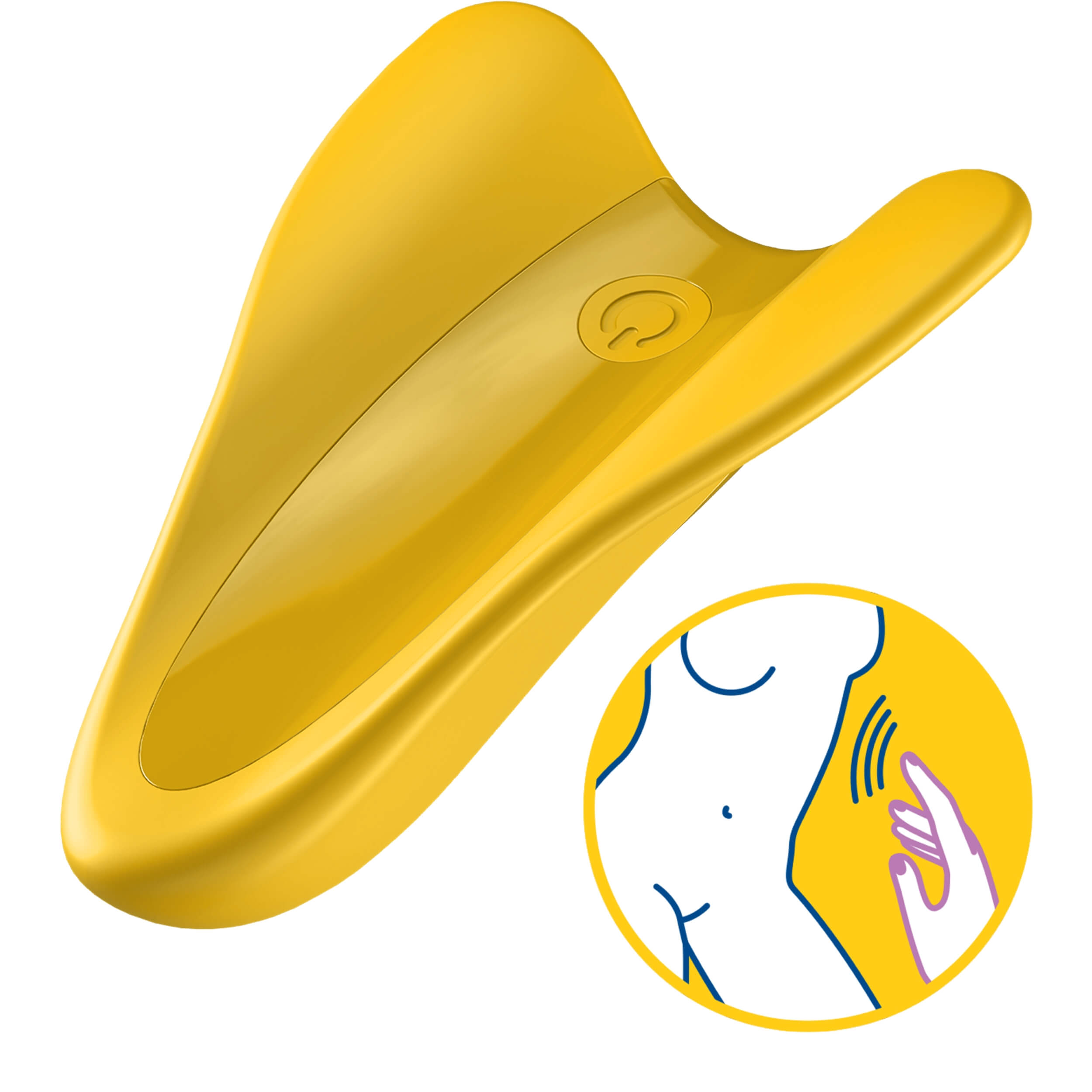 Satisfyer High Fly - akkus, vízálló csikló vibrátor (sárga) kép