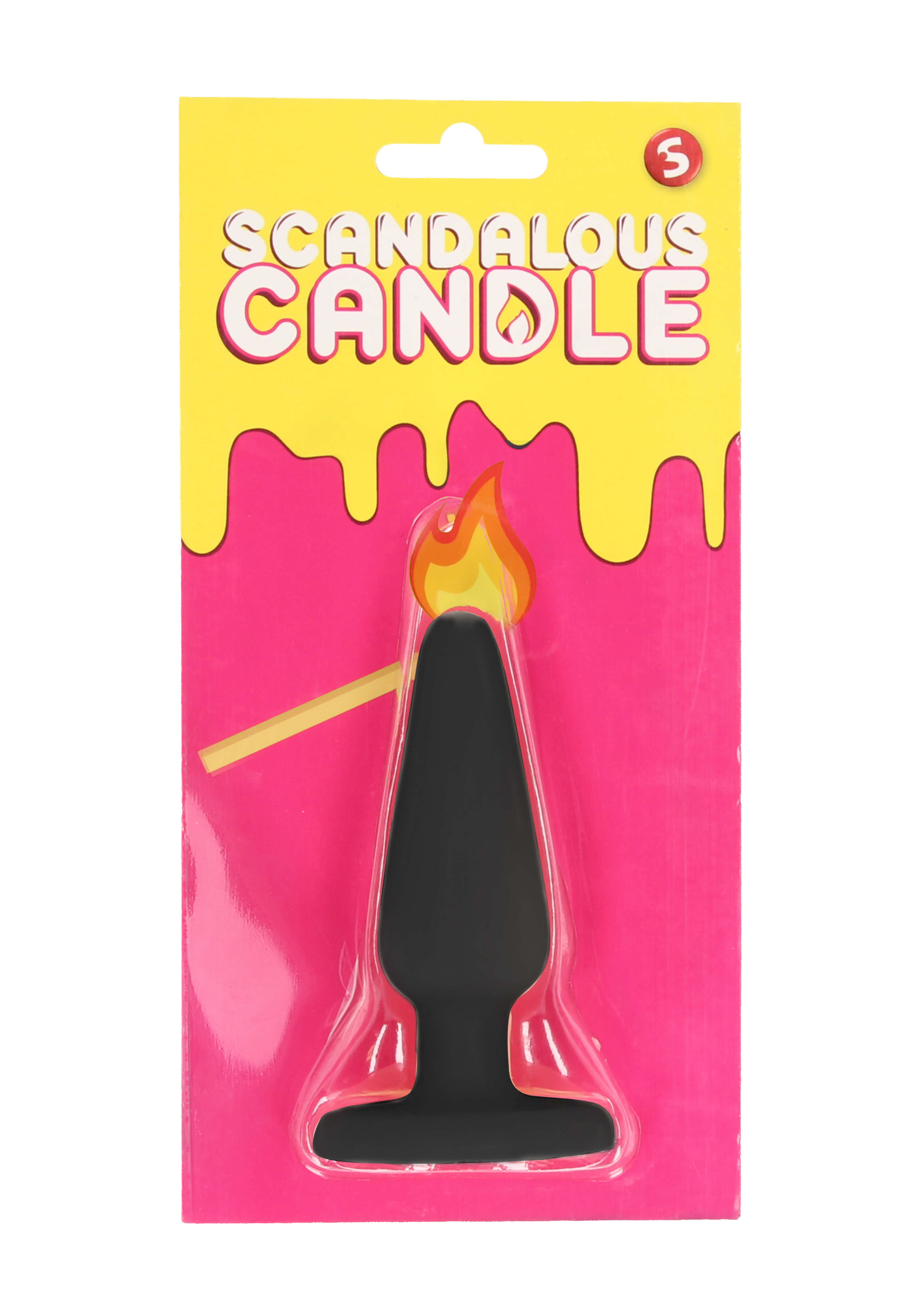 Scandalous - gyertya - anál plug - fekete (50g) kép