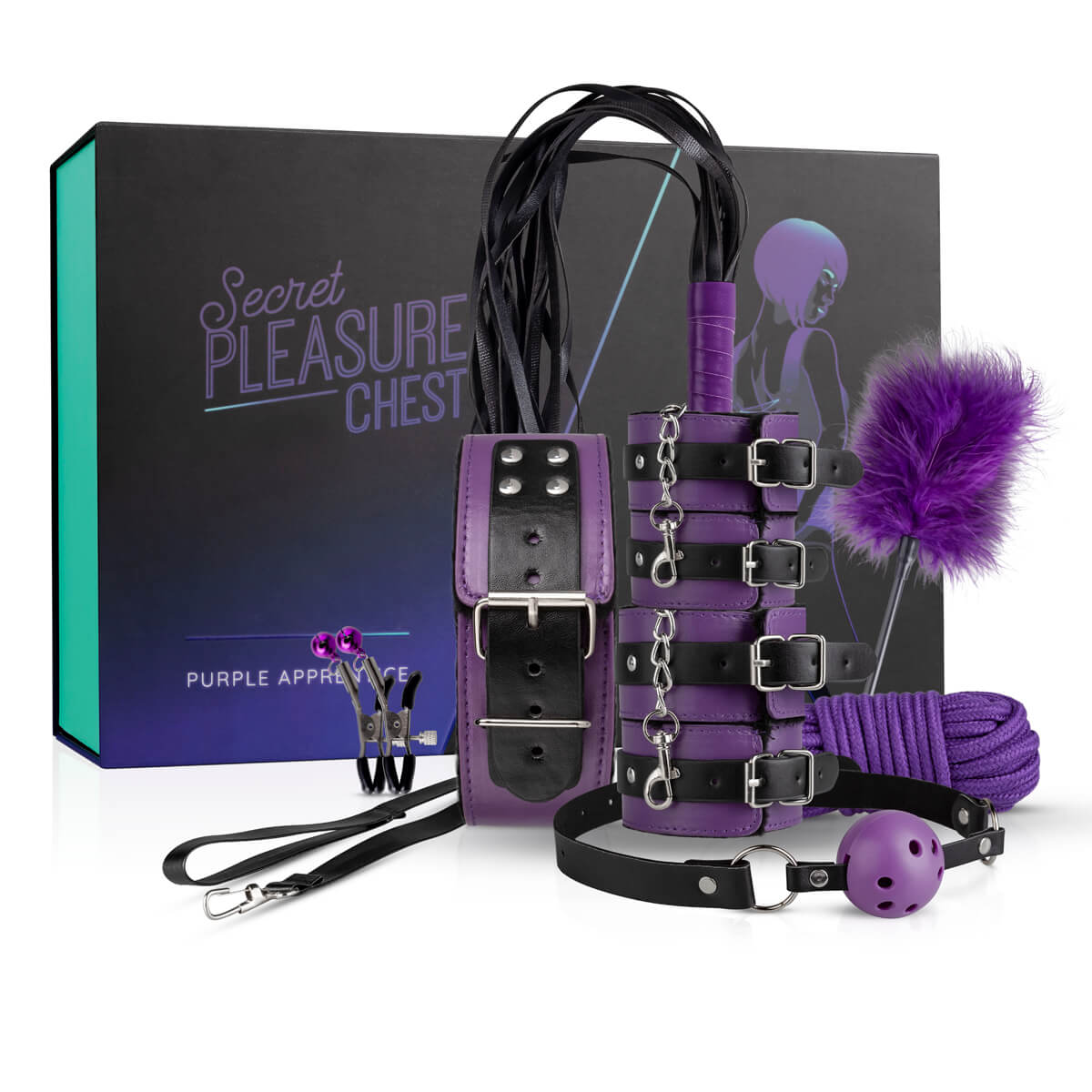 Secret Pleasure Chest - haladó BDSM készlet (12 részes) kép