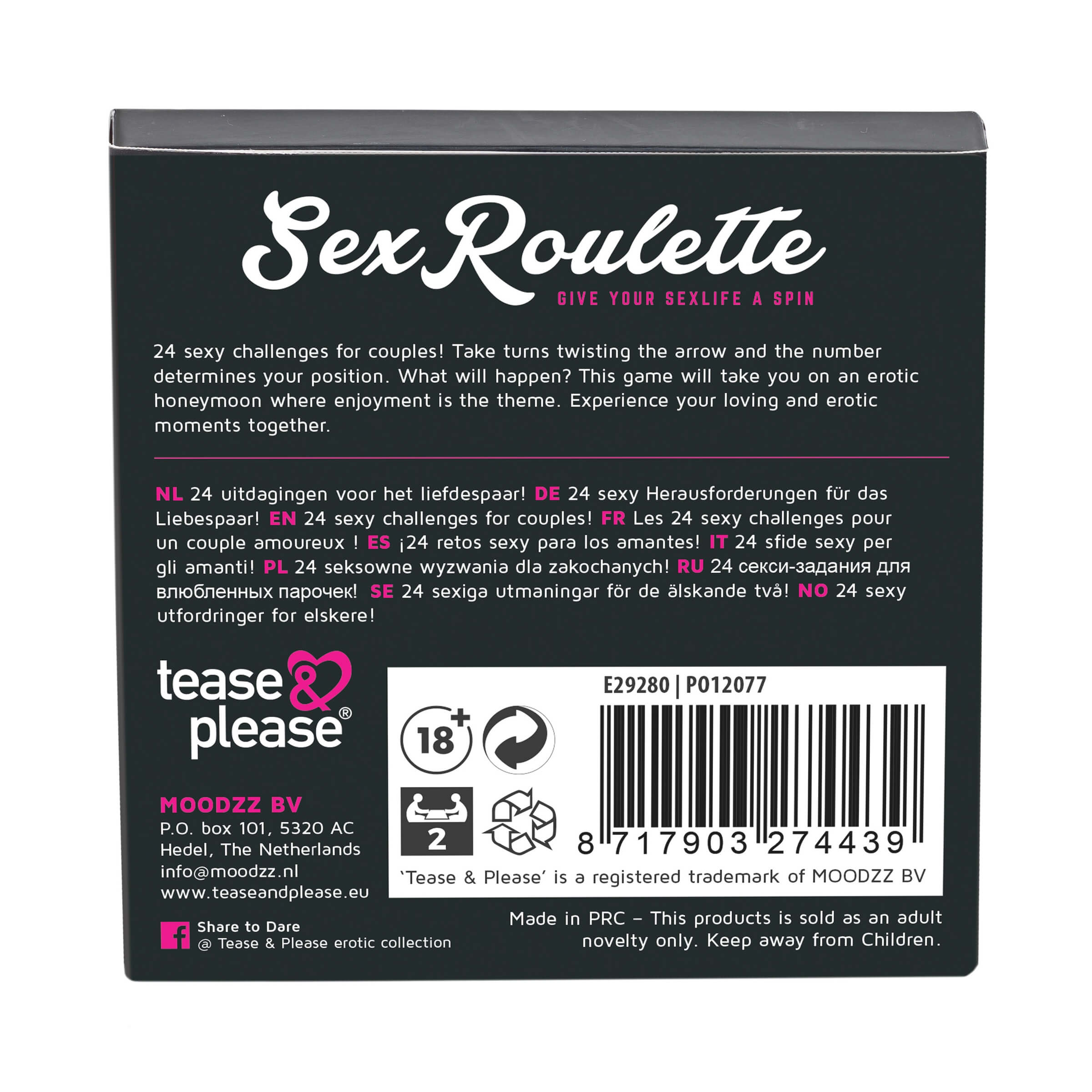 Sex Roulette Love & Married - szex társasjáték (10 nyelven) Erotika pároknak kép