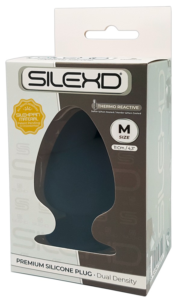 Silexd M - alakítható anál dildó - 11 cm (fekete) kép