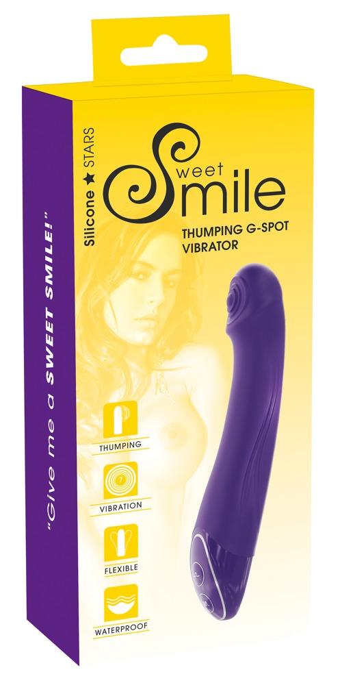 Smile Thumping G-Spot - vízálló, akkus, pulzáló G-pont vibrátor (lila) kép