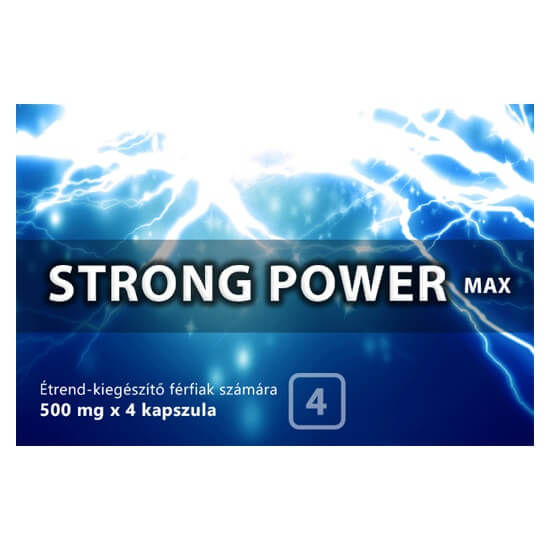 Strong Power Max - étrendkiegészítő kapszula férfiaknak (4 db) kép