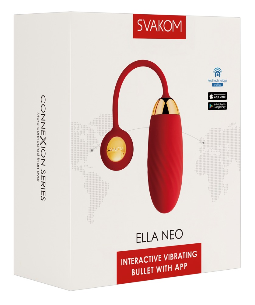 Svakom Ella Neo - okos, vibrációs tojás (piros) kép