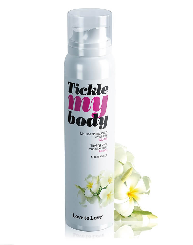 Tickle my body - masszázs olaj hab - monoi virág (150 ml) kép
